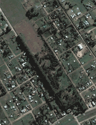 Construction phasing of Santa Clara Gated Community shown via satellite imagery